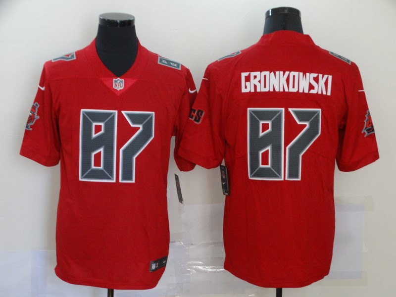Men's Tampa Bay Buccaneers #87 Rob Gronkowski Red Limited Stitched NFL Jersey